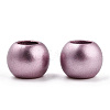 Spray Painted Acrylic European Beads ACRP-WH0002-01D-3