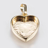 Brass Pendant Cabochon Settings KK-G338-11G-1