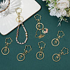 18Pcs Alloy Keychain Clasps KEYC-SC0001-72G-7