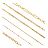 6M 6 Styles 304 Stainless Steel Chains CHS-PH0001-09-7