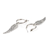 5 Pairs 5 Styles Tibetan Style Alloy Wing Earrings Sets EJEW-JE04455-4