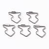 Non-Tarnish 304 Stainless Steel Screw Carabiner Lock Charms STAS-R112-03-1