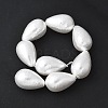 Electroplated Shell Pearl Beads Strands BSHE-F013-13-02-2
