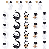 CHGCRAFT 36Pcs 6 Style Baking Painted Alloy Pendants FIND-CA0003-50-1