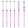 4Pcs DIY Alloy Beadable Crochet Hooks AJEW-TA0003-50B-1