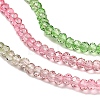 Transparent Painted Glass Beads Strands X1-DGLA-A034-T2mm-A18-4