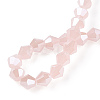 Imitation Jade Electroplate Glass Beads Strands EGLA-A039-J6mm-A07-4