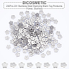 200Pcs 201 Stainless Steel Stamping Blank Tag Pendants STAS-DC0007-11-4