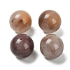 Natural Violet Strawberry Quartz Sphere Beads G-G290-07A-1
