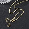 2MM Brass Curb Chain Necklaces for Women KK-CBA4FD4-15G-2