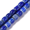 Handmade Lampwork Chevron Beads Strands LAMP-K041-01B-27-1