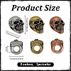 3Pcs 3 Colors Brass Beads KK-FG0001-21-2