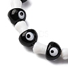 Handmade Evil Eye Lampwork Beads Strands LAMP-S069-01B-3