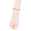 Handmade Millefiori Glass Beads Anklets AJEW-AN00341-01-5