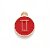 Alloy Enamel Pendants ENAM-S124-01A-07I-2