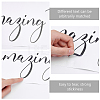 Rectangle with Word PVC Wall Stickers DIY-WH0228-187-5