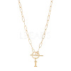 304 Stainless Steel Letter Pendant Necklaces NJEW-LP0001-52I-G-1