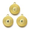 304 Stainless Steel Rhinestone Charms STAS-M109-11G-1