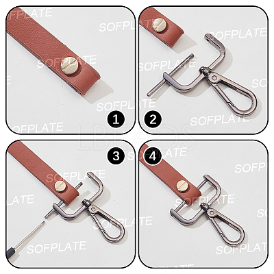 6Pcs Zinc Alloy Swivel Clasps FIND-SP0005-67A-1