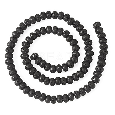 1 Strand Natural Lava Rock Beads Strands G-TA0003-44A-1