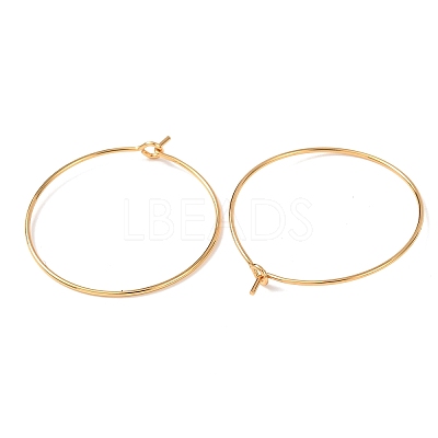 SHEGRACE Brass Hoop Earrings Findings XGR0005G-70G-A-1
