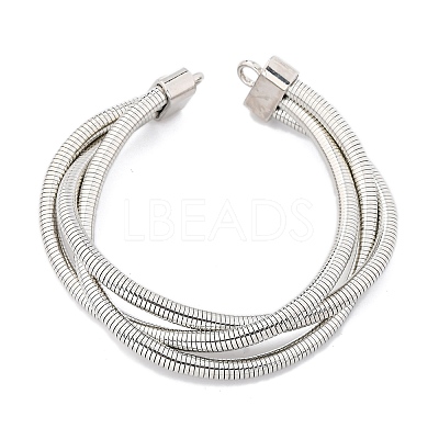 Iron Round Snake Chains BJEW-G741-02P-1
