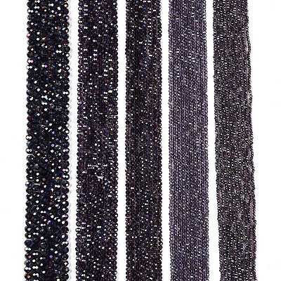 Electroplate Glass Beads Strands EGLA-A044-T4mm-B15-1