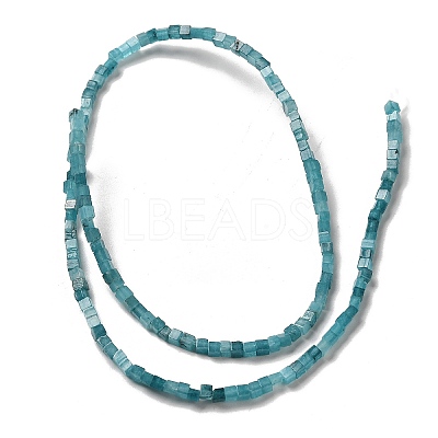 Natural White Jade Imitation Aquamarine Beads Strands G-B064-A09-1-1