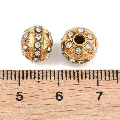 304 Stainless Steel Rhinestone Beads RB-CBA72D5-02G-1