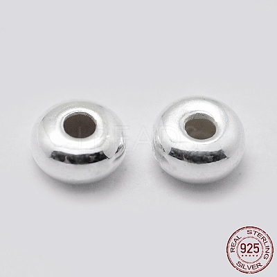 925 Sterling Silver Spacer Beads STER-K171-38S-01-1