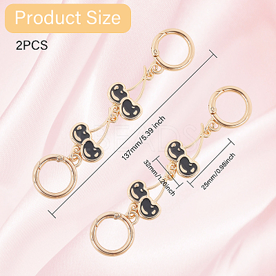 Zinc Alloy Chain Link Purse Strap Extenders AJEW-WH0479-46B-1