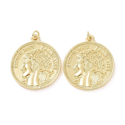 Brass Pendants KK-P200-10G-1