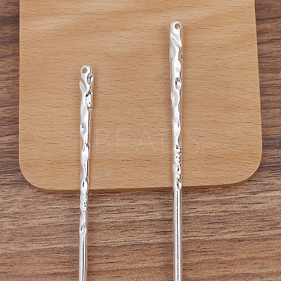Alloy Hair Stick Findings PW-WG70408-01-1