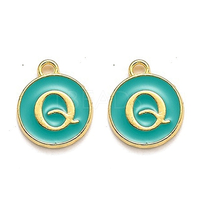 Golden Plated Alloy Enamel Charms LS-ENAM-Q437-15Q-1