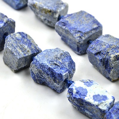 Nuggets Natural Lapis Lazuli Beads Strands G-N0135-06-1
