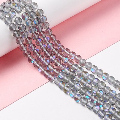 Synthetic Moonstone Beads Strands G-E573-02A-08-1
