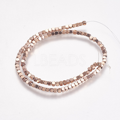 Electroplate Non-magnetic Synthetic Hematite Beads Strands G-K239-14-1