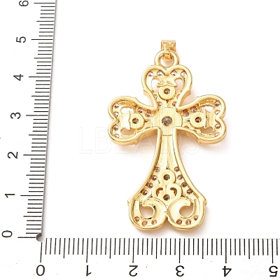 Brass Micro Pave Cubic Zirconia Pendants CU-CBA2F11-17G-02-1