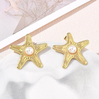 304 Stainless Steel Stud Earrings SA-CBA46AF-05G-02-1