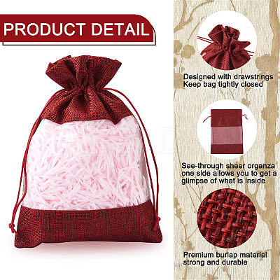 15Pcs 3 Colors Polyester Blank DIY Craft Drawstring Bag ABAG-CW0001-02-1
