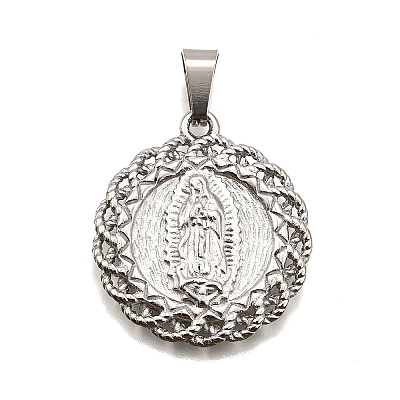 304 Stainless Steel Pendants STAS-B086-10D-P-1