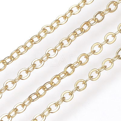 Brass Cable Chains KK-S332-18G-1