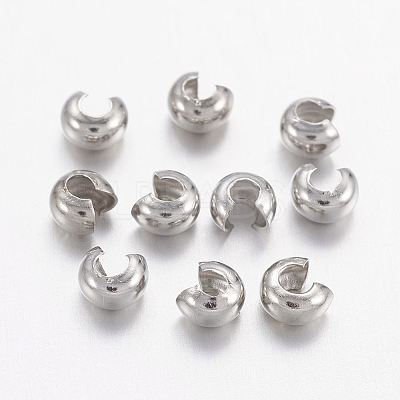 Brass Crimp Beads Covers LS-KK-H289-NFN-NF-1