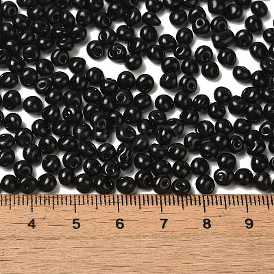 6/0 Opaque Baking Paint Glass Seed Beads X1-SEED-M012-02A-12-1