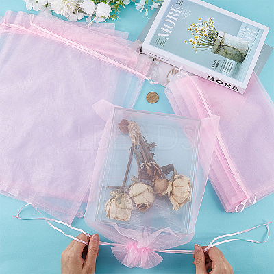 30pcs Large Organza Pouches Portable Shoes Bag Travel Storage Drawstring Bags OP-SP0001-03B-03-1