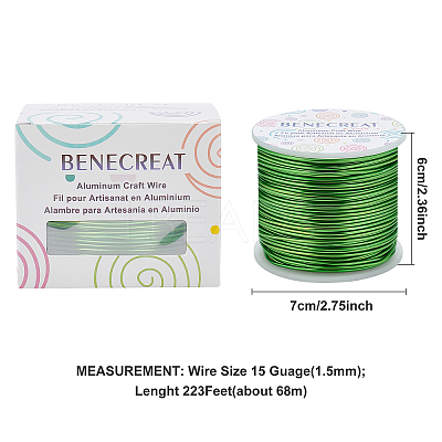 Matte Round Aluminum Wire AW-BC0003-30H-1.5mm-1