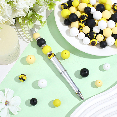 100Pcs Silicone Beads SIL-PA0001-39B-1