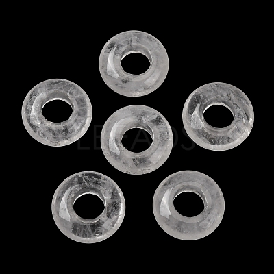 Natural Quartz Crystal European Beads G-C134-01G-1