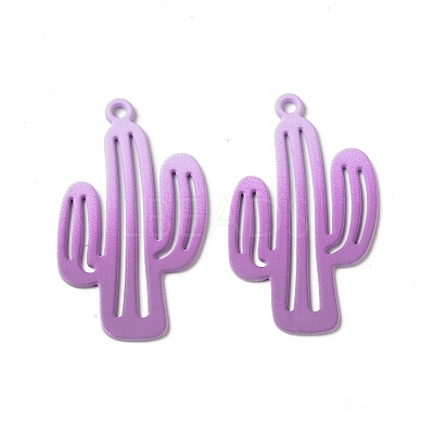 Spray Painted Alloy Charms PALLOY-P291-19M-02-1