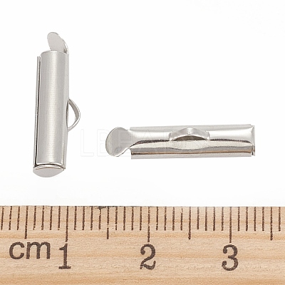 Iron Slide On End Clasp Tubes X-IFIN-R212-1.6cm-P-1